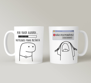 Caneca Flork Meme Bentô Divertida – Meu segundo nome é Paciência